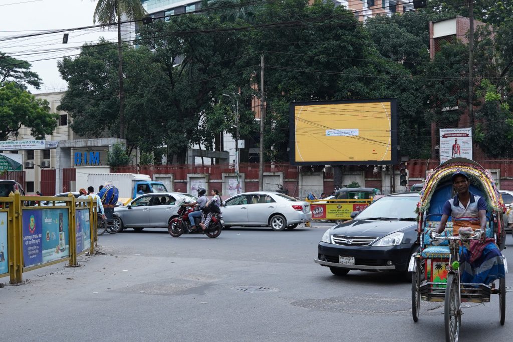 Gulshan-1 Kacha Market LED TV billboard location